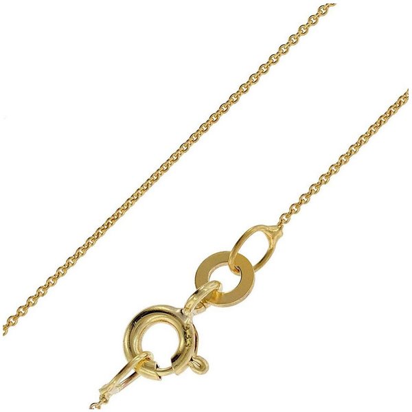 trendor Kette ohne Anhänger 72405, Feine Ankerkette 333 Gold (8 Karat) 0,8 mm