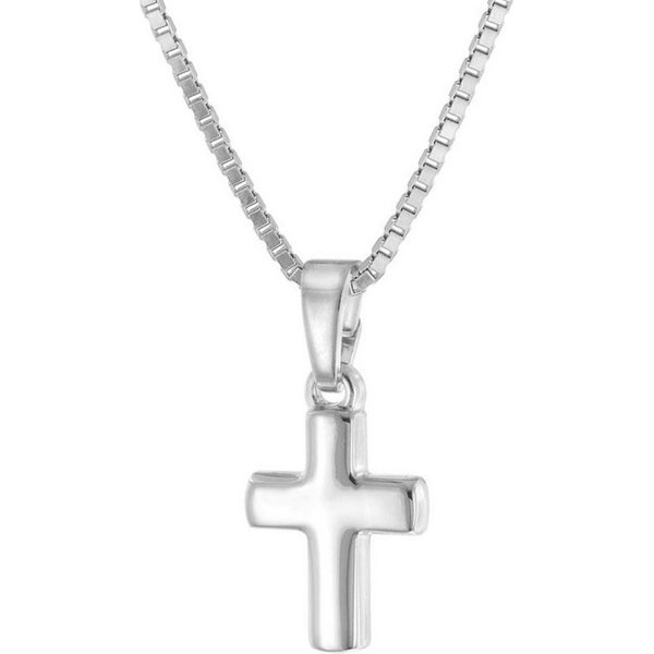 trendor Kreuzkette 15589, Kinder mit Kreuz-Anhänger 925 Silber