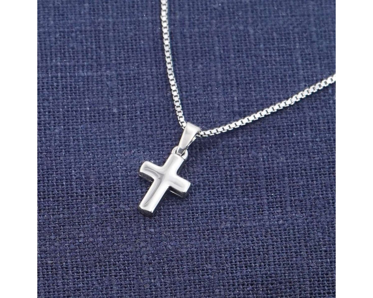 trendor Kreuzkette 15589, Kinder mit Kreuz-Anhänger 925 Silber – Bild 3 von 5