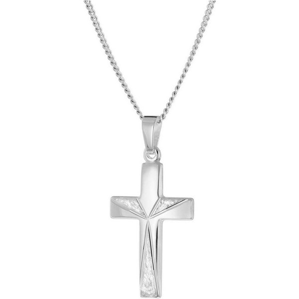 trendor Kreuzkette 21166, mit Kreuz-Anhänger 21 mm 925 Silber