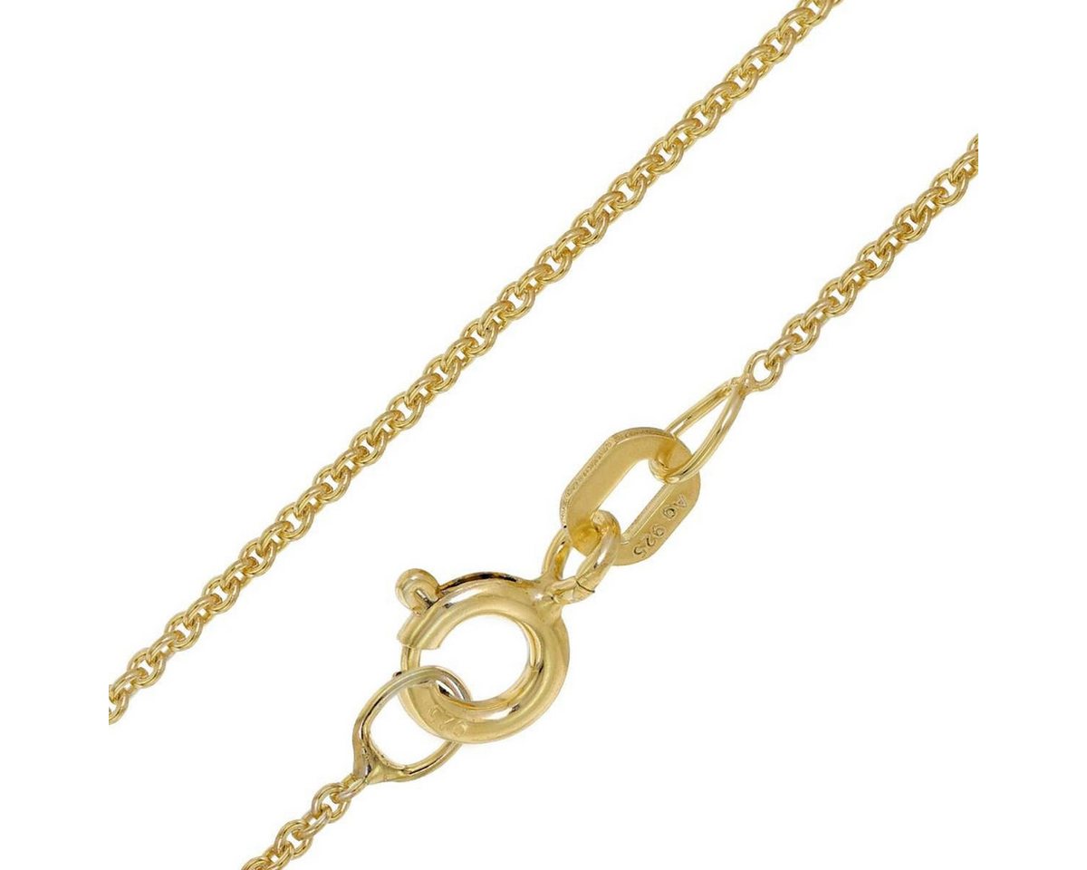 trendor Kreuzkette 28218, Kinder Kreuz-Anhänger Gold 333 / 8K An Vergoldeter Silberkette – Bild 4 von 5