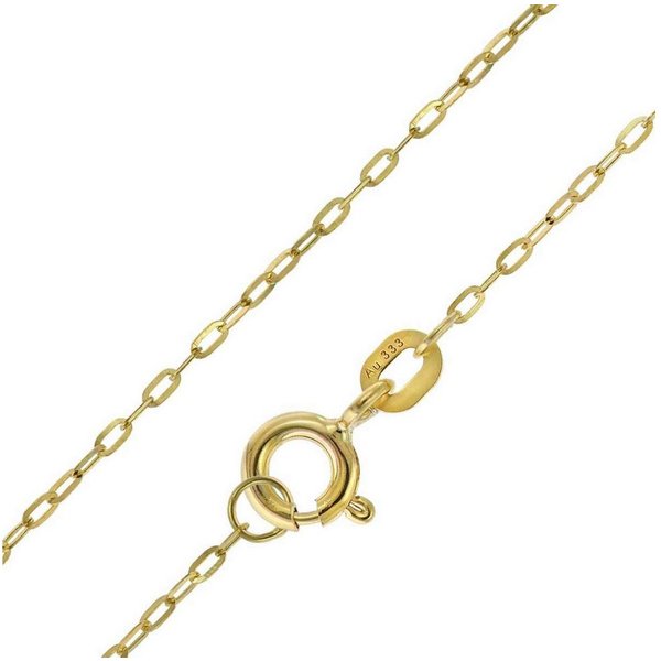 trendor Panzerkette 68918, für Anhänger Gold 333 / 8K Flachanker-Kette 1,1 mm