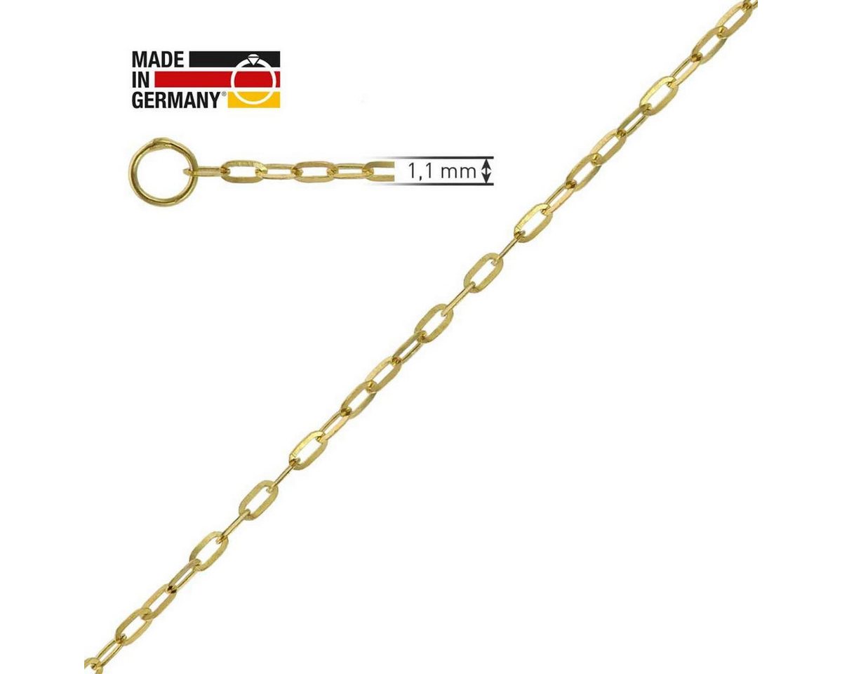 trendor Panzerkette 68918, für Anhänger Gold 333 / 8K Flachanker-Kette 1,1 mm – Bild 5 von 5