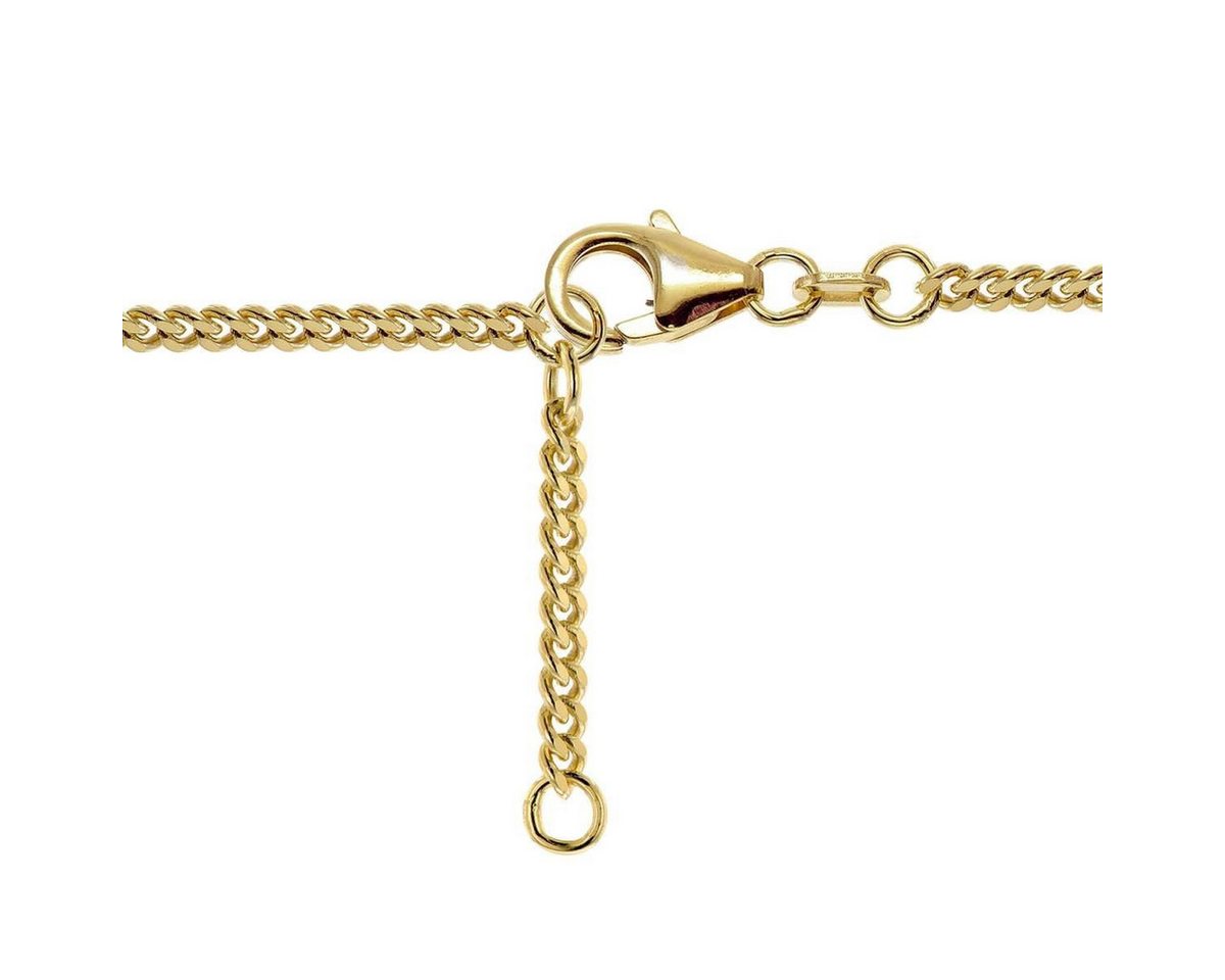 trendor Silberarmband 21576, Mädchen 925 Silber Vergoldet Panzerband mit Glückskäfer – Bild 4 von 5