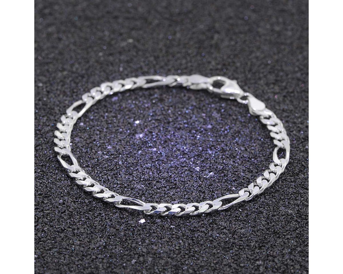 trendor Silberarmband 41994, Figaro Silber 925 Herren Breite 4,3 mm – Bild 3 von 5
