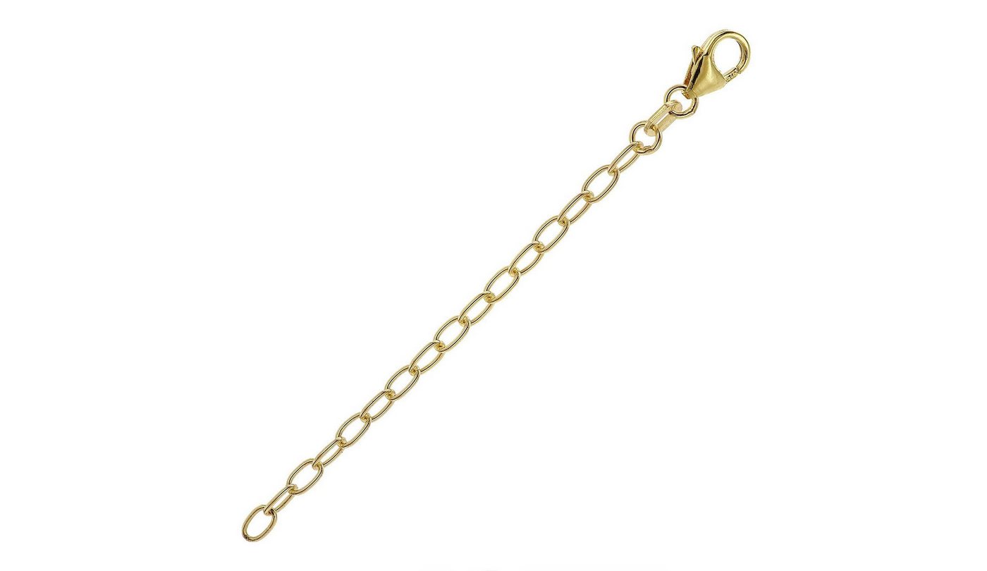 trendor Silberkette 21667, Verlängerungskette 925 Silber Vergoldet Weitanker 7 cm – Bild 5 von 5