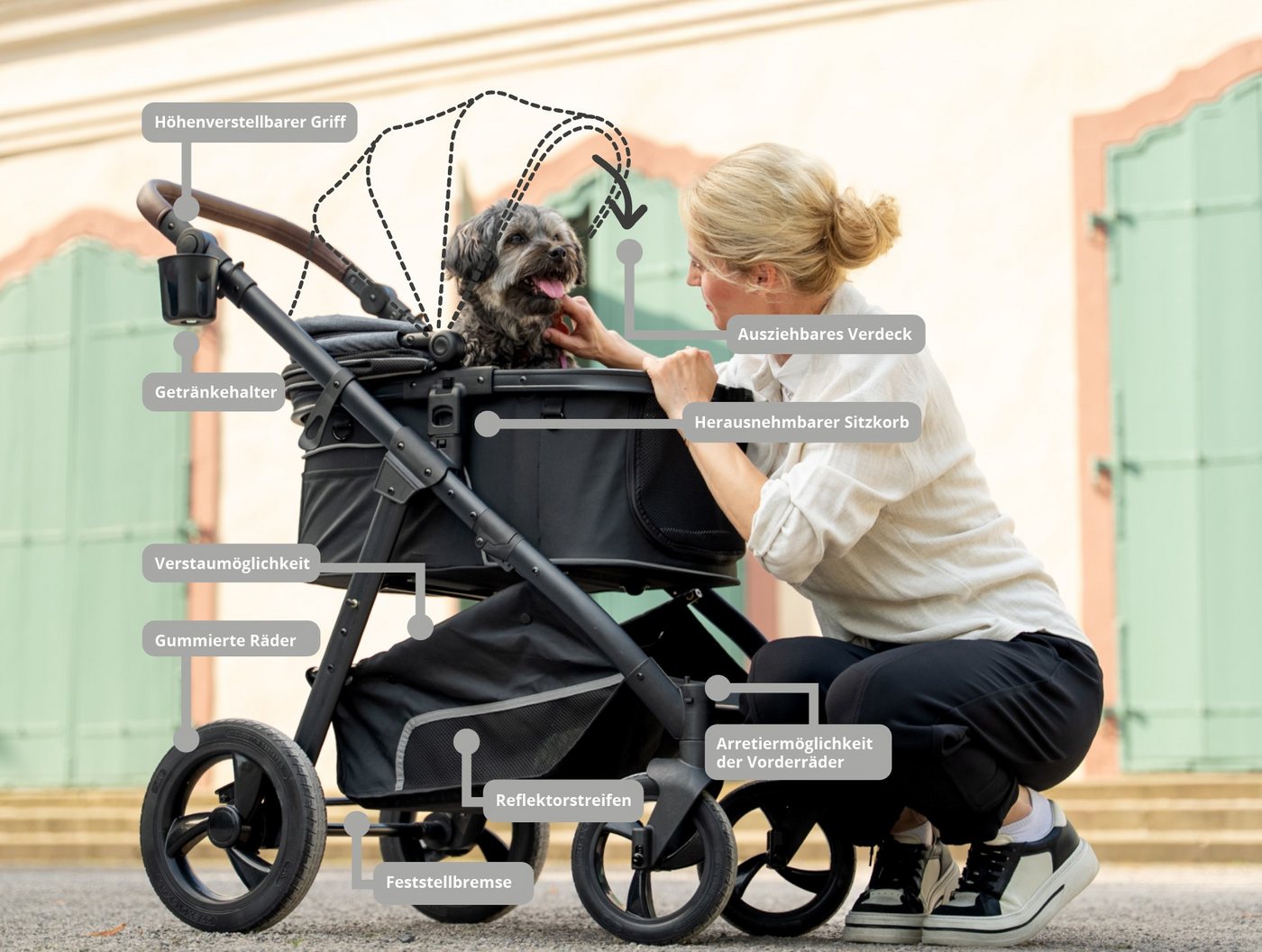 TrendPet Hundebuggy Walk, bis 22 Kg – Bild 3 von 5