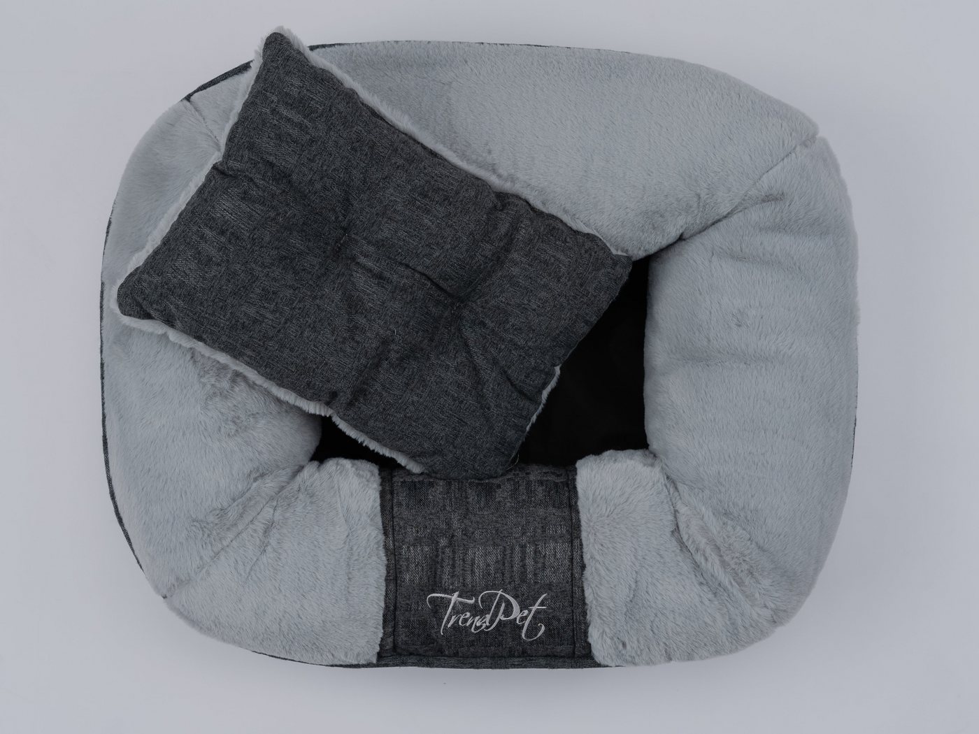 TrendPet Tierbett Hundebett "LunaLounge" Grau, 100% Polyester, in3 Größen erhältlich – Bild 2 von 5
