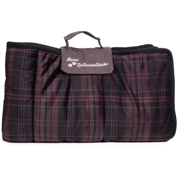 TrendPet Tierdecke Meine Restaurantdecke - Reisedecke, 100% Polyester, platzsparend zusammenfaltbar