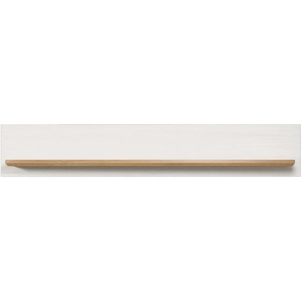 trendteam Wandboard, Wandregal Hängeregal Flurgarderobe Wandablage Regal Weiß 146x25x21cm