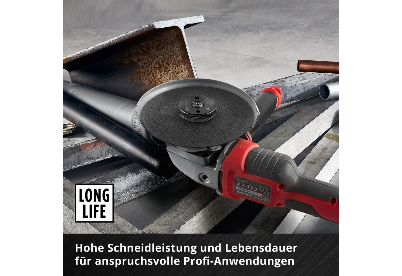 Einhell Trennscheiben Original Einhell 5-tlg. Dünntrennscheiben-Set für Metall, Ø 125 mm (1, (5-tlg), Original Einhell 5-tlg. Dünntrennscheiben-Set für Metall,  – Bild 5 von 5