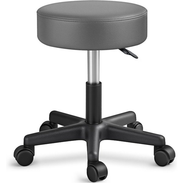 TRESKO Drehhocker Rollhocker höhenverstellbar, 10 cm Dicke Polsterung, Arbeitshocker Hocker 360° drehbar