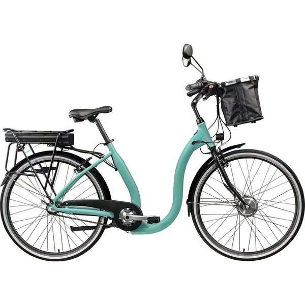 Tretwerk E-Bike Cityrad Linea, 3 Gang, Nabenschaltung, Frontmotor, 374 Wh, tiefer Einstieg
