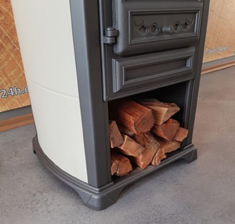 TRGO Kaminofen Forte mit Herdplatte, creme, 5,40 kW – Bild 2 von 5