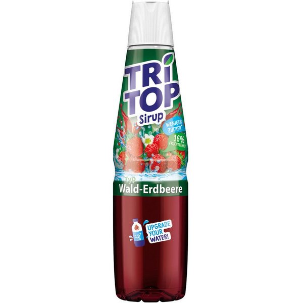 Tri Top Getränke-Sirup, Tri Top Walderdbeere Getraenkesirup fruchtig aromatisch lecker 600 ml