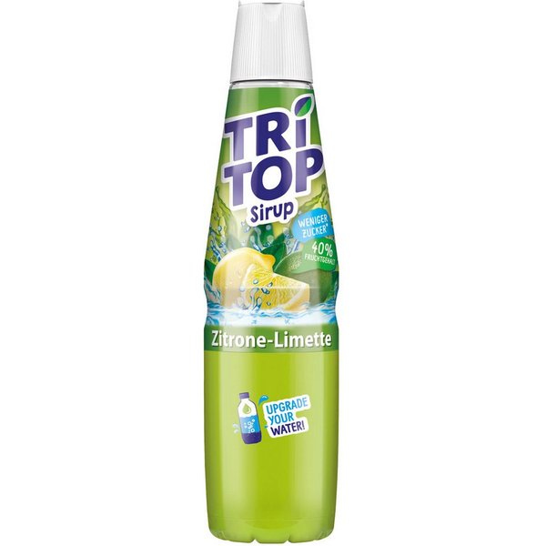 Tri Top Getränke-Sirup, Tri Top Zitrone-Limette Getränkesirup 600ml