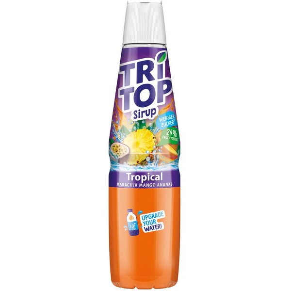 Tri Top Getränke-Sirup, Tri Top Tropical Getraenkesirup fruchtig exotisch aromatisch 600 ml