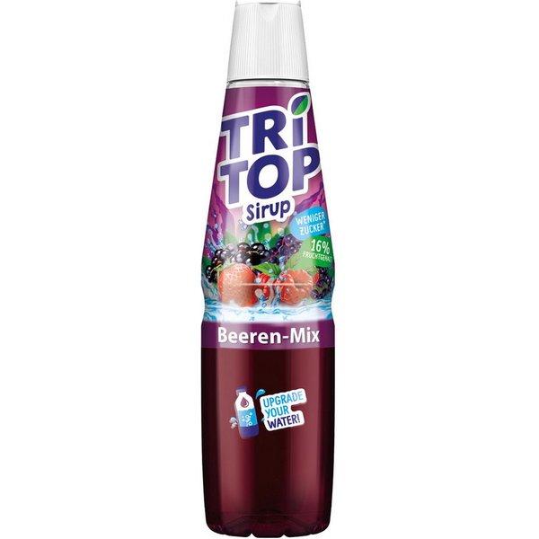 Tri Top Getränke-Sirup, Tri Top Beeren Mix Getraenkesirup fruchtig aromatisch lecker 600 ml