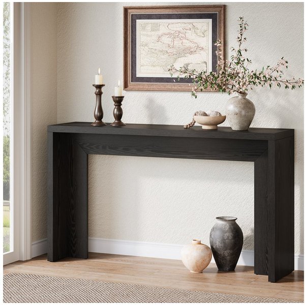 Tribesigns Konsolentisch 140 cm Beistelltisch, Eingangstisch mit Stauraum, Flurtisch, Sofatisch