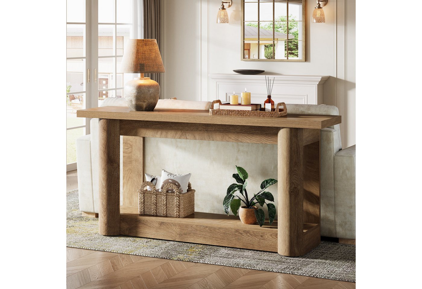 Tribesigns Konsolentisch 160 cm Schmaler Flurtisch, Langer Sofatisch hinter dem Sofa – Bild 3 von 5