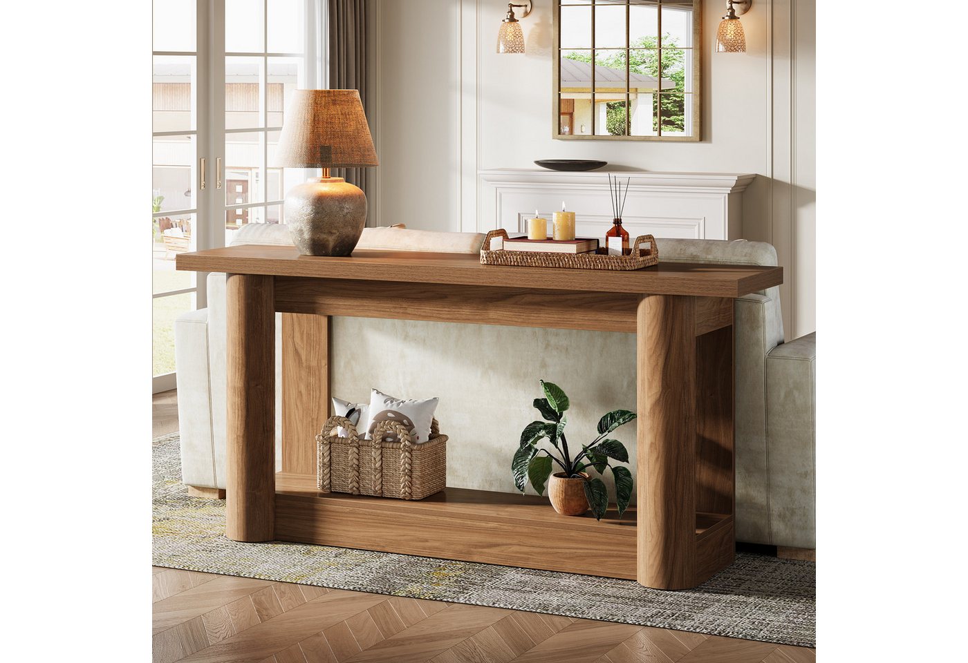 Tribesigns Konsolentisch 160 cm Schmaler Flurtisch, Langer Sofatisch hinter dem Sofa – Bild 3 von 5