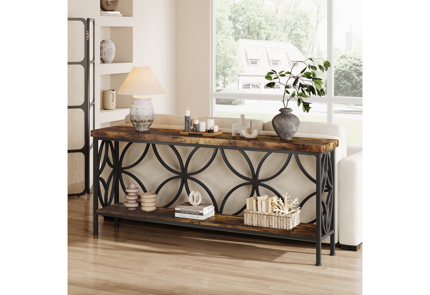 Tribesigns Konsolentisch Schmaler Konsolentisch, 160 cm langer Sofatisch hinter Couch – Bild 3 von 5