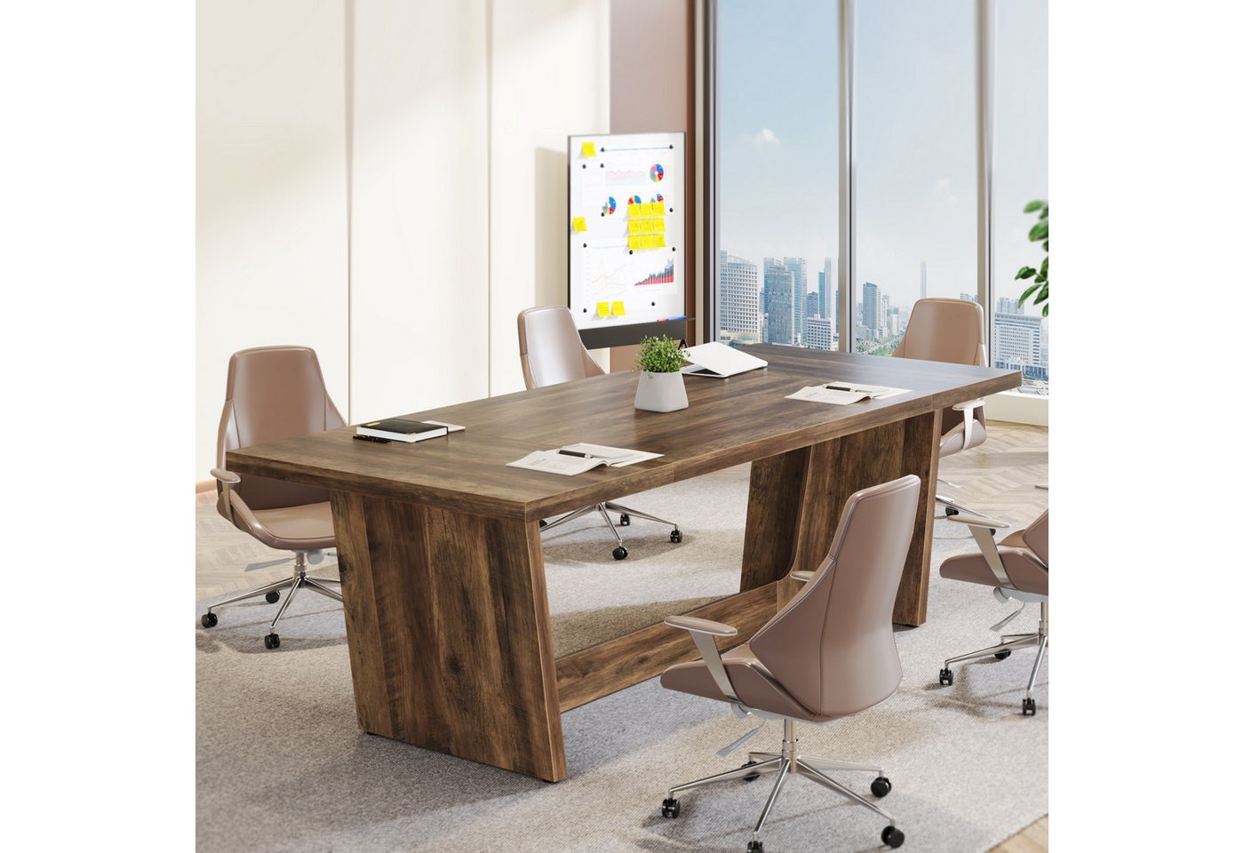 Tribesigns Schreibtisch Computertisch, 180 x 79 x 75 cm Groß PC Tisch Bürotisch Arbeitstisch – Bild 3 von 5