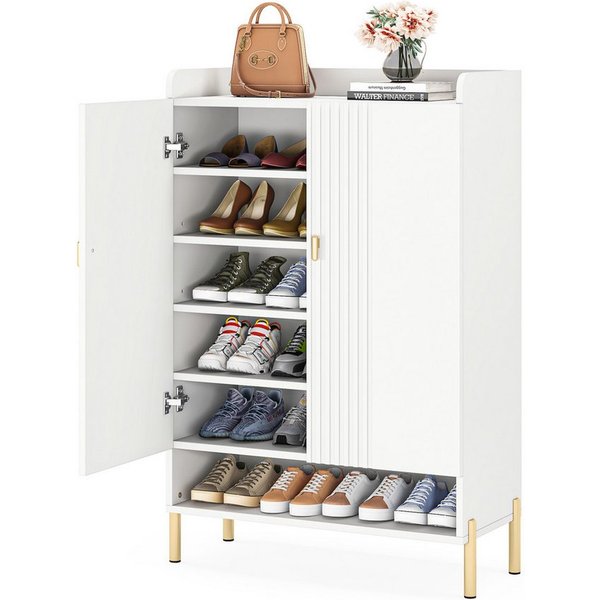 Tribesigns Schuhschrank Schuhregal mit 6 Tier, Schuhaufbewahrung mit höhenverstellbare Ablage