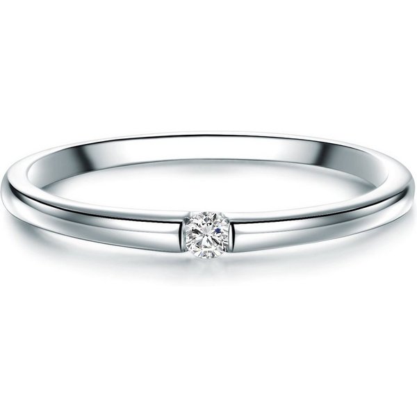 Trilani Diamantring silber, mit Diamant