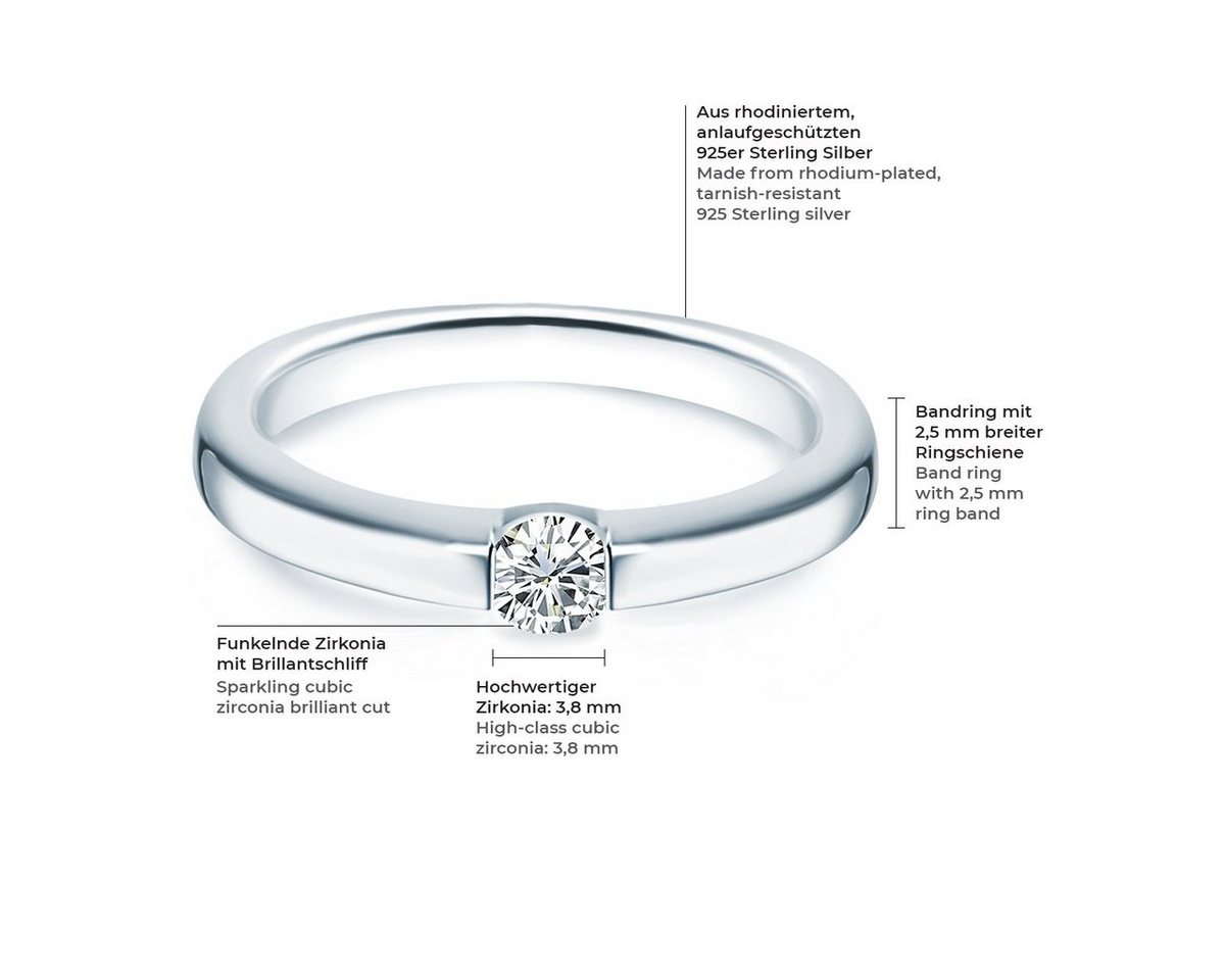 Trilani Silberring silber, aus Sterling Silber – Bild 2 von 5
