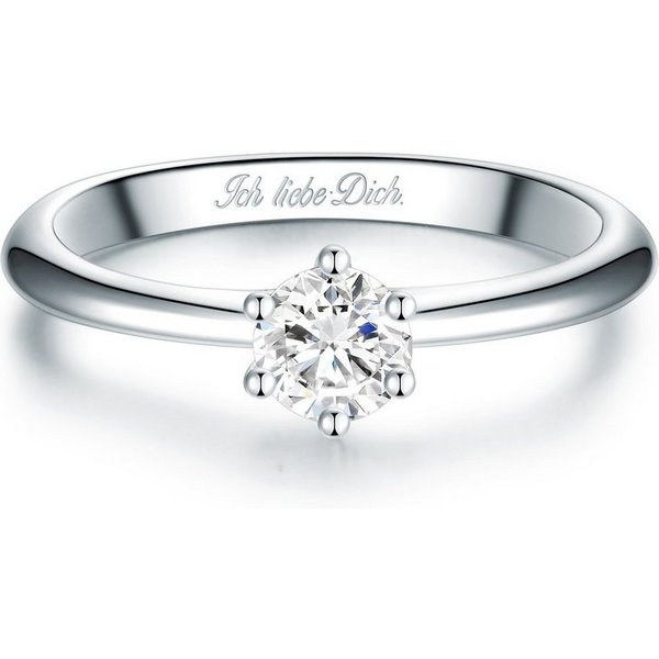Trilani Silberring silber, mit Gravur "Ich Liebe Dich"