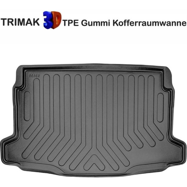 Trimak Passform-Fußmatten Oder Kofferraumwanne Oder Set kompatibel mit Jeep Avenger, Jeep Avenger ab 2023 Obere Kofferraummatte TPE Antirutschmatte
