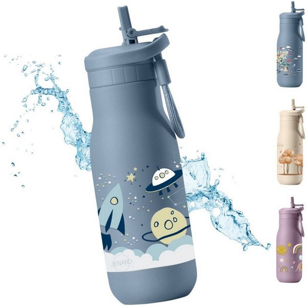 JENARD Trinkflasche JENARD Trinkflasche Kinder Edelstahl doppelwandig auslaufsicher, doppelwandig, auslaufsicher, BPA-frei, isolierend, robust