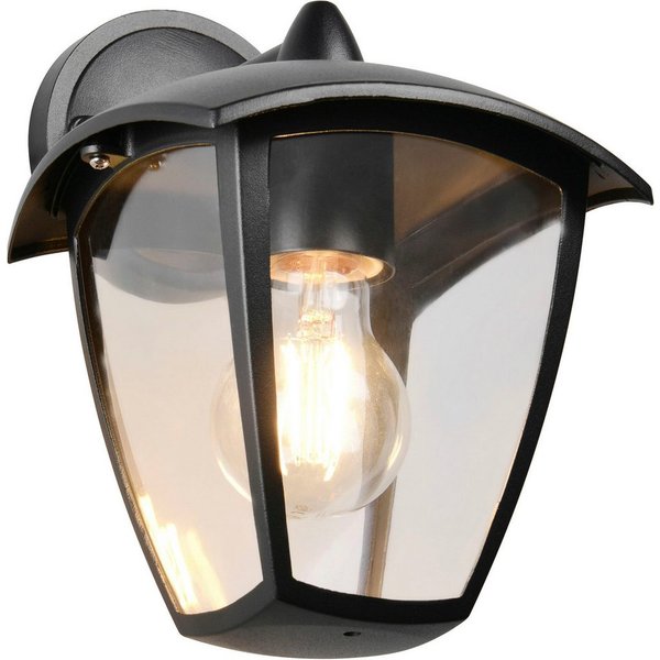 TRIO Leuchten Außen-Wandleuchte VENTA, Laterne Hauswand Fassadenbeleuchtung, exkl 1x E27 max 10W, IP44, Leuchtmittel wechselbar, warmweiß - kaltweiß, Wandlampe 