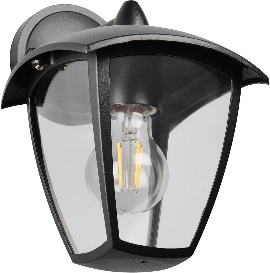 TRIO Leuchten Außen-Wandleuchte VENTA, Laterne Hauswand Fassadenbeleuchtung, exkl 1x E27 max 10W, IP44, Leuchtmittel wechselbar, warmweiß - kaltweiß, Wandlampe  – Bild 2 von 5