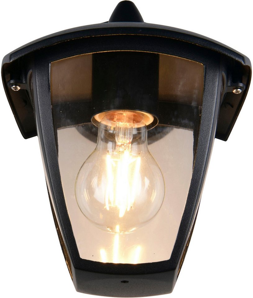 TRIO Leuchten Außen-Wandleuchte VENTA, Laterne Hauswand Fassadenbeleuchtung, exkl 1x E27 max 10W, IP44, Leuchtmittel wechselbar, warmweiß - kaltweiß, Wandlampe  – Bild 3 von 5