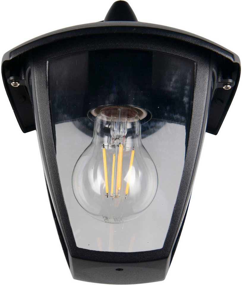 TRIO Leuchten Außen-Wandleuchte VENTA, Laterne Hauswand Fassadenbeleuchtung, exkl 1x E27 max 10W, IP44, Leuchtmittel wechselbar, warmweiß - kaltweiß, Wandlampe  – Bild 4 von 5