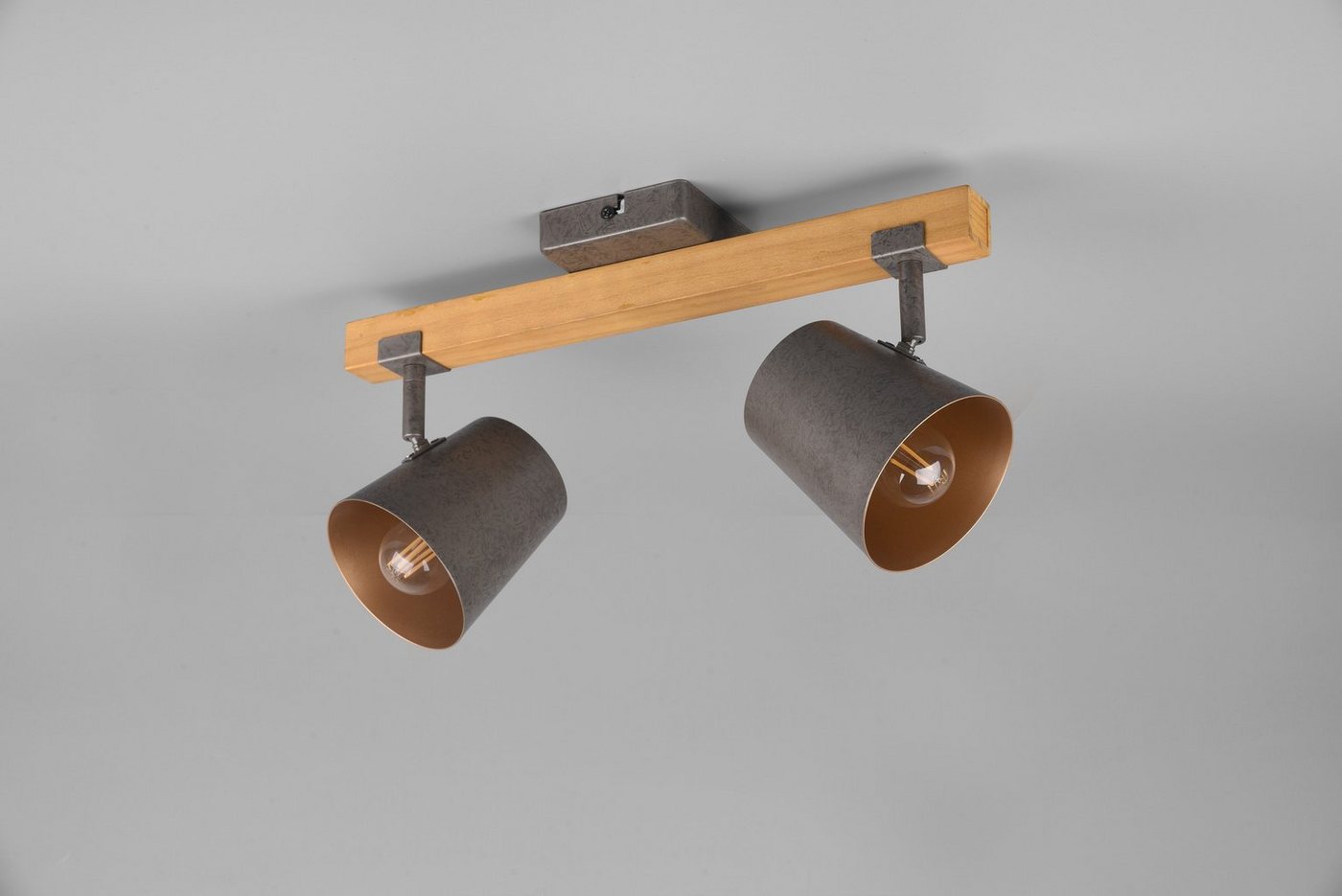 TRIO Leuchten Deckenstrahler Bell, ohne Leuchtmittel, Leuchtmittel wechselbar, Warmweiß, Spot 2-flammig zur Wand- und Deckenmontage / Leuchtmittel frei wählbar – Bild 2 von 4