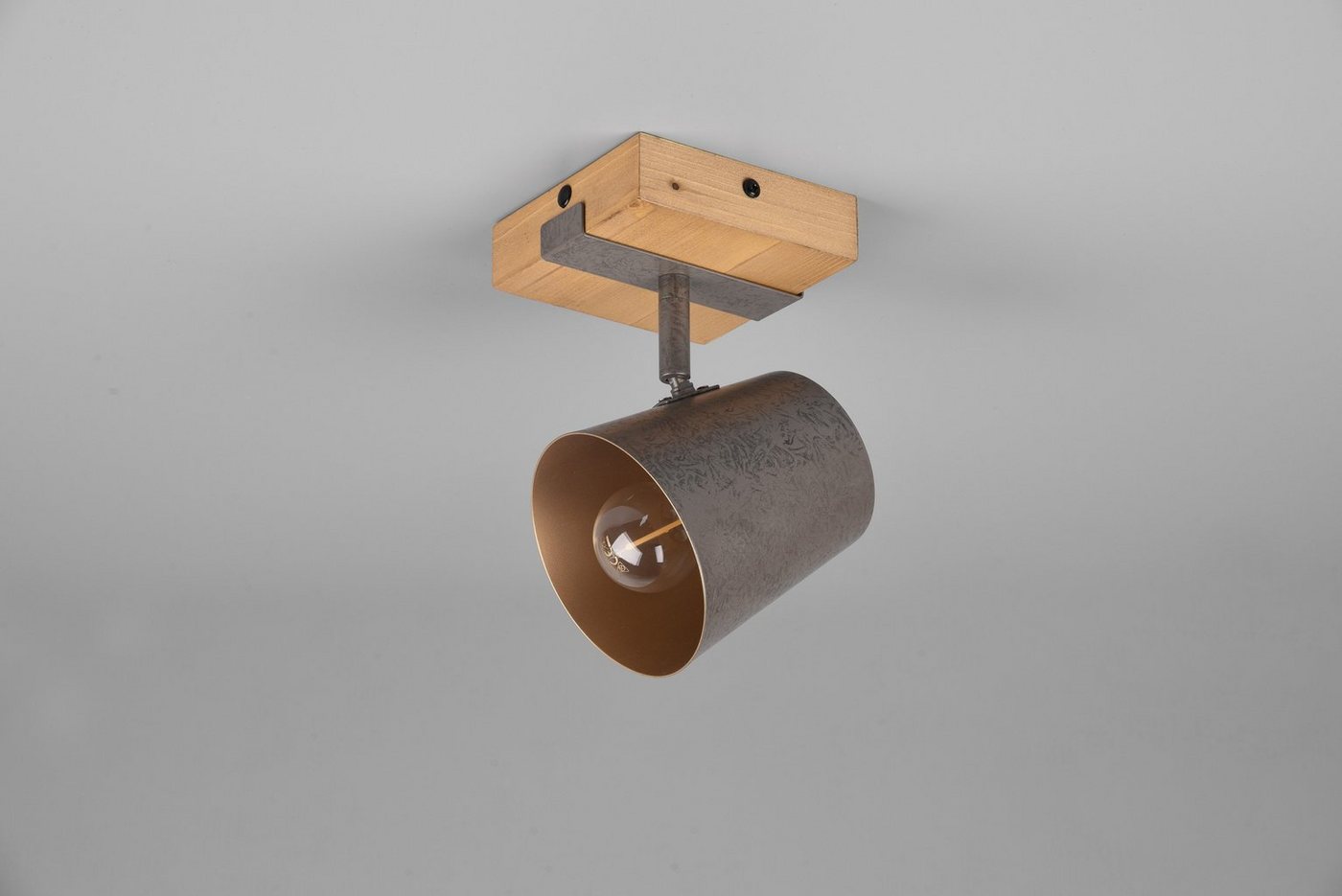 TRIO Leuchten Deckenstrahler Bell, ohne Leuchtmittel, Leuchtmittel wechselbar, Warmweiß, Spot 1-flammig zur Wand- und Deckenmontage / Leuchtmittel frei wählbar – Bild 4 von 5