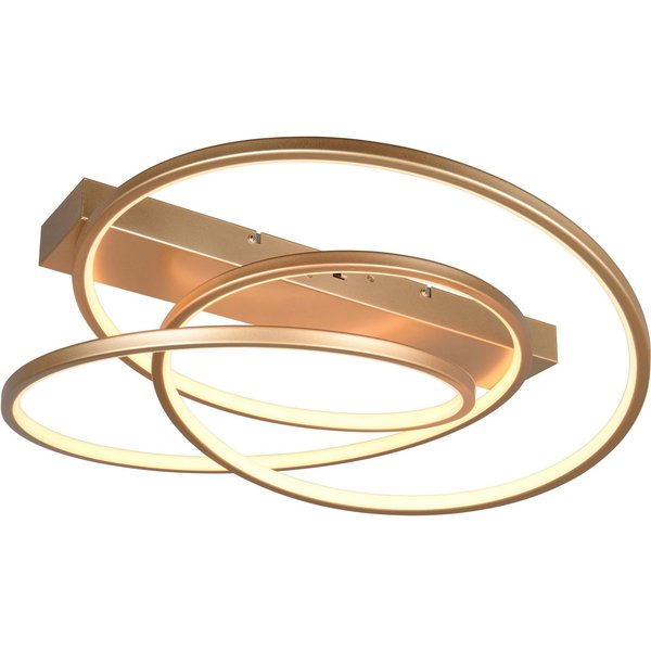 TRIO Leuchten LED Deckenleuchte DARVIN, LED Deckenlampe 34W 4500 Lumen, dimmbar Lichtfarbe einstellbar, Dimmfunktion, LED fest integriert, warmweiß - kaltweiß, 