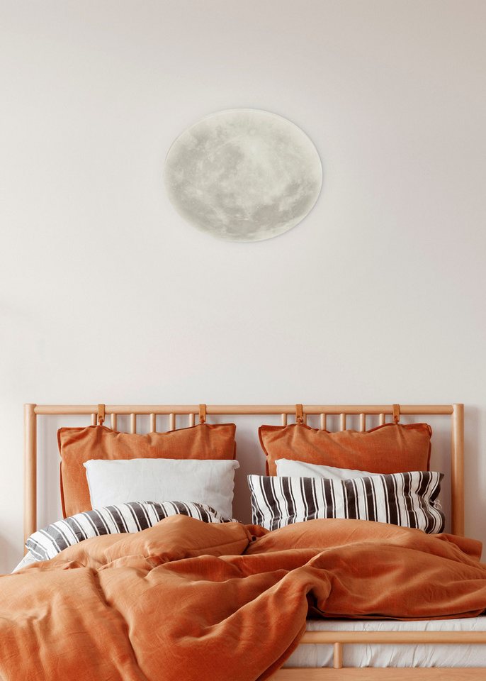 TRIO Leuchten LED Deckenleuchte Lunar, Dimmfunktion, Memoryfunktion, Nachtlichtfunktion, LED fest integriert, Warmweiß, "Mondleuchte" Fernbedienung,integrierter – Bild 2 von 5