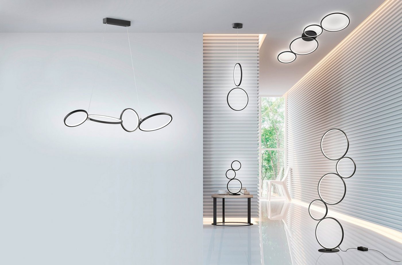 TRIO Leuchten LED Deckenleuchte Rondo, Dimmfunktion, LED fest integriert, Warmweiß, Deckenlampe LED warmweiß 3000K dimmbar per Wandschalter 4800 Lumen – Bild 4 von 5