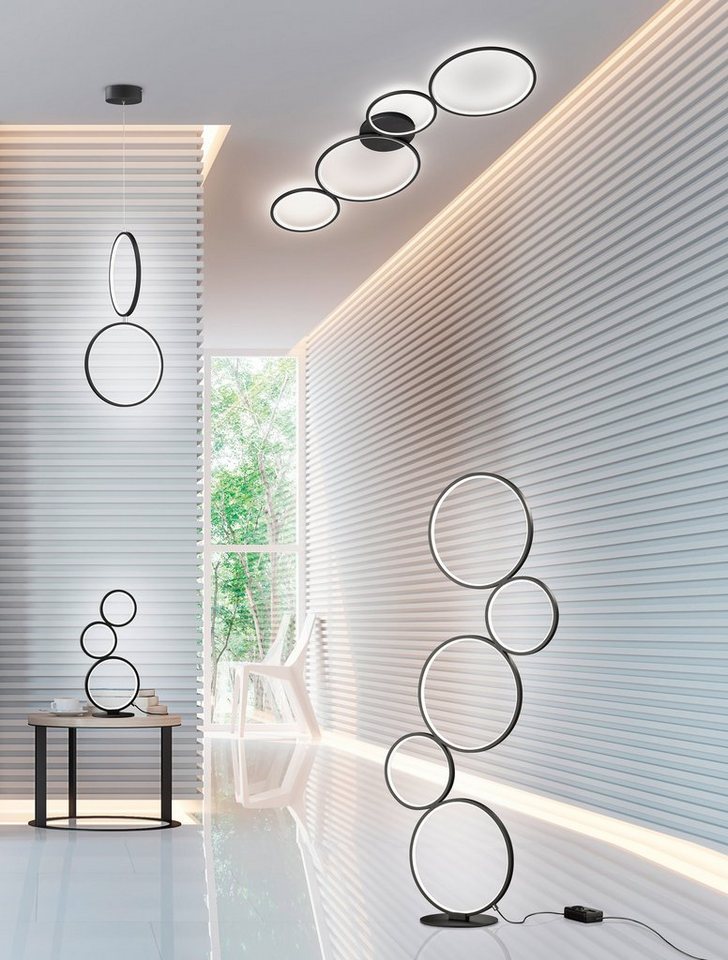 TRIO Leuchten LED Deckenleuchte Rondo, Dimmfunktion, LED fest integriert, Warmweiß, Deckenlampe LED warmweiß 3000K dimmbar per Wandschalter 4800 Lumen – Bild 5 von 5
