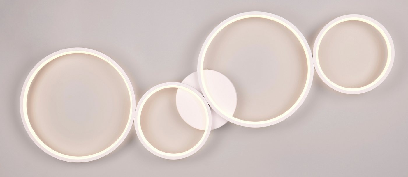 TRIO Leuchten LED Deckenleuchte Rondo, Dimmfunktion, LED fest integriert, Warmweiß, Deckenlampe LED warmweiß 3000K dimmbar per Wandschalter 4800 Lumen – Bild 5 von 5