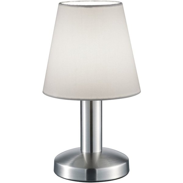 TRIO Leuchten LED Nachttischlampe, Dimmfunktion, LED wechselbar, Warmweiß, klein-e Nachttisch-lampe Touch dimmbar Design-klassiker, Höhe 24cm