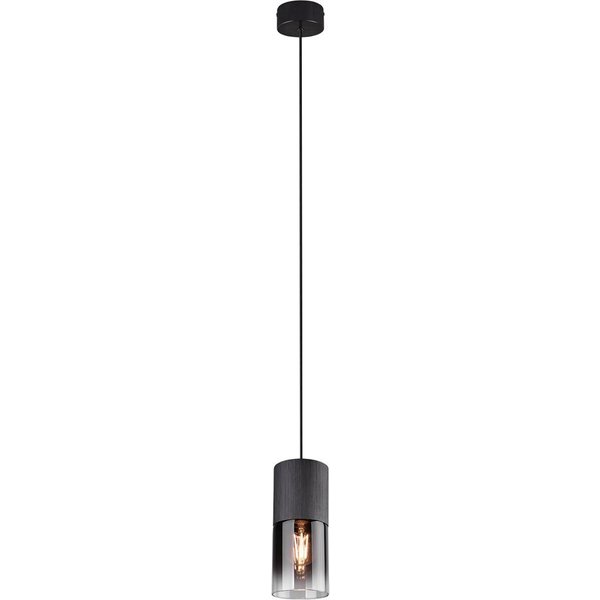 TRIO Leuchten LED Pendelleuchte, LED wechselbar, Warmweiß, klein, Rauchglas einflammig für über Kochinsel & Kücheninsel hängend