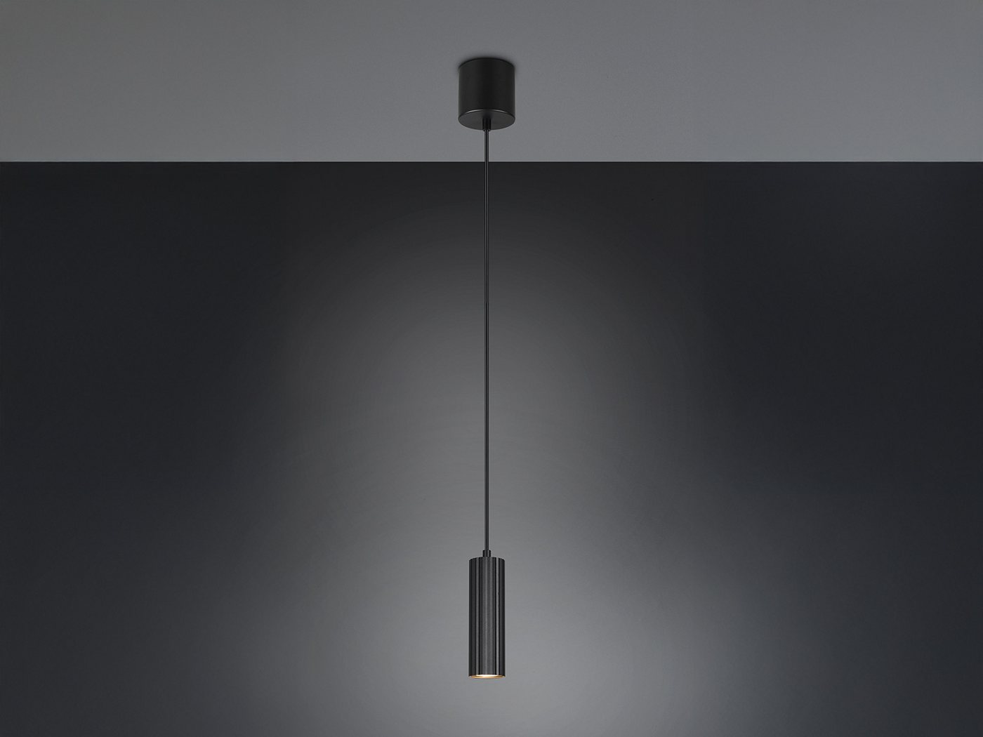 TRIO Leuchten LED Pendelleuchte, Dimmfunktion, LED wechselbar, Warmweiß, kleine Lampe für Esstisch Bett & Nachttisch hängend aus Metall Ø 5,5cm – Bild 2 von 5