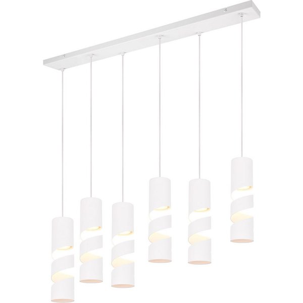TRIO Leuchten LED Pendelleuchte, Dimmfunktion, LED wechselbar, warmweiß, Mehrflammig-e Esstisch-lampe hängend über Kochinsel, Breite 100cm