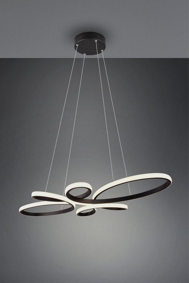 TRIO Leuchten LED Pendelleuchte FLY, Hängelampe LED 32W 3900 Lumen warmweiß 3000K 3-Stufen dimmbar, Dimmfunktion, LED fest integriert, Warmweiß, höhenverstellba – Bild 5 von 5