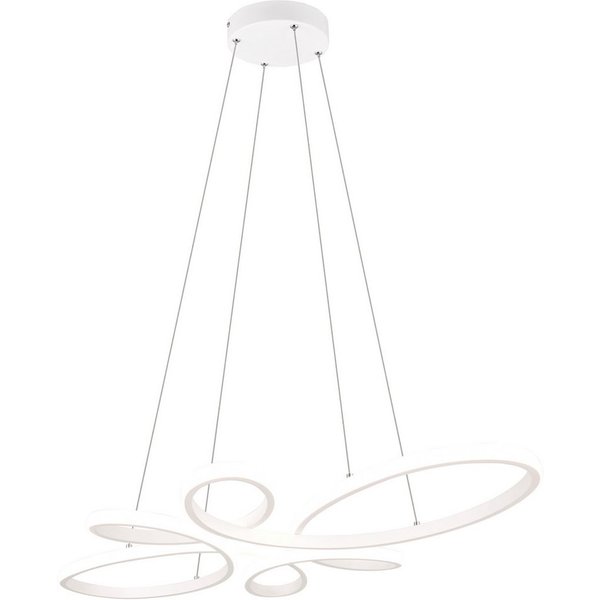 TRIO Leuchten LED Pendelleuchte FLY, Hängelampe LED 32W 3900 Lumen kaltweiß 4000K 3-Stufen dimmbar, Dimmfunktion, LED fest integriert, Kaltweiß, höhenverstellba